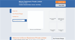 Desktop Screenshot of micronelastomers.com