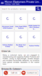 Mobile Screenshot of micronelastomers.com